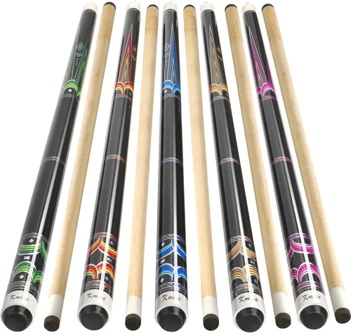 Miniatura 15 de Kmise Pool Stick Set of - 58" Pool Cue Stick, Canadian Maple Professional Billiards Pool Cue, Pool Sticks for Adults, 18~21oz Multiple
