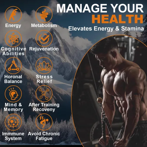 Miniatura 5 de Shilajit Resina Orgánica Pura del Himalaya - 800mg Resina Shilajit Grado Oro con Ácido Fúlvico y Más de 85 Complejo de Oligoelementos para Energía