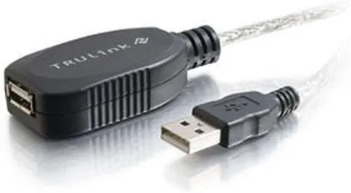 Miniatura 16 de C2G Cable de extensión USB largo, Cable USB, Cable USB A a A, Negro, 16 pies (4.87 metros), Cables to Go 39010