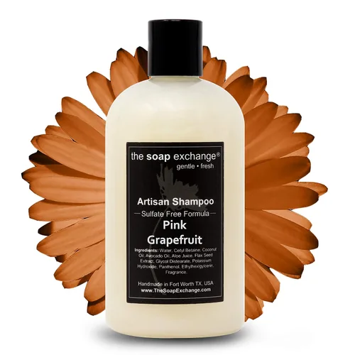 Miniatura 9 de The Soap Exchange Champú para el cabello, aroma a cuero de Texas, hecho a mano, 12 fl oz / 12.0 fl oz, cuidado natural del cabello artesanal, suave