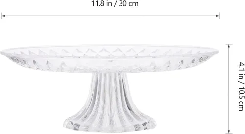 Miniatura 2 de Luxshiny Soporte de postre Plato de fruta para mesa Acrílico ligero Fácil de transportar Instalar