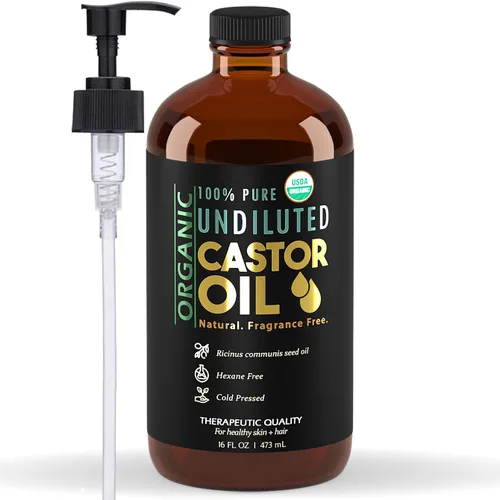 Miniatura 8 de Aceite de Ricino Orgánico BALM OF GILEAD para Hidratación de la Piel - Terapéutico Prensado en Frío, Certificado USDA 100% Puro, Botella de Vidrio