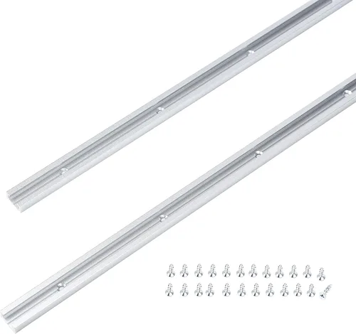 Miniatura 10 de T-Track Abrazaderas de sujeción, 6-3/8 pulgadas de largo x 1-1/4 pulgadas de ancho - carpintería y abrazaderas - anodizado con chorro de arena fina