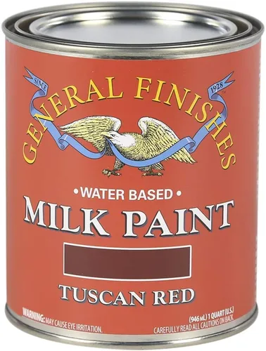 Miniatura 32 de General Finishes Pintura de leche a base de agua, 1 cuarto de galón, lino