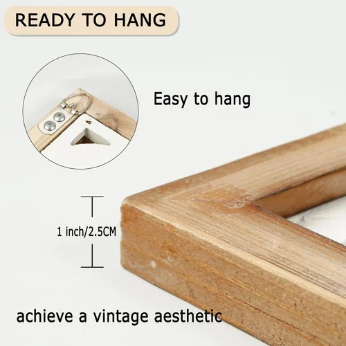 Miniatura 3 de XIAOAIKA Arte de pared de madera bohemia tallada a mano, paneles decorativos de pared grandes, escultura de madera envejecida antigua, elegante