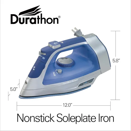 Miniatura 8 de Hamilton Beach Plancha de vapor y vaporizador vertical para ropa con suela de Durathon resistente a los arañazos, cable retráctil de 8 pies, apagado