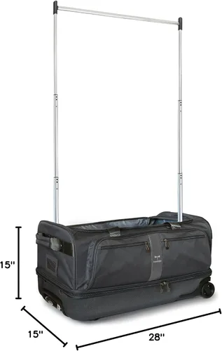 Miniatura 21 de Travolution Dance Bag with Garment Rack, 28 Inch Rolling Duffel With Wheels, Ideal for Competitions & Travel, Easy-assembly Lightweight Aluminum