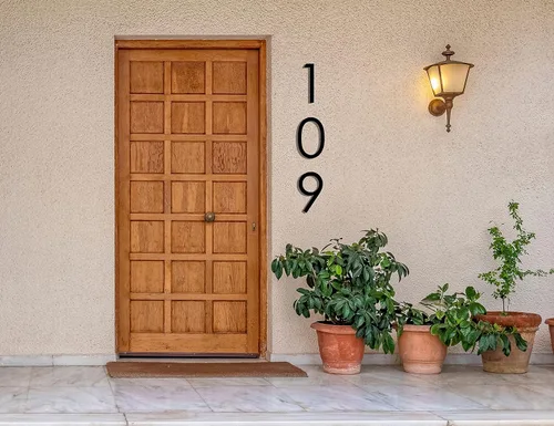 Miniatura 6 de Números de casa flotantes modernos de 12 pulgadas para exteriores Números de casa de metal grandes para exteriores Números de dirección de casa
