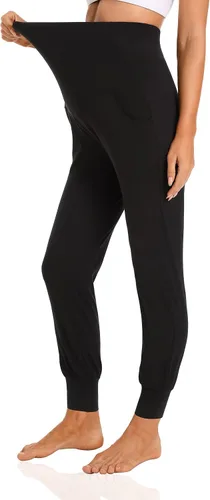 Miniatura 2 de V VOCNI Pantalones de maternidad para mujer, ropa deportiva de maternidad, pantalones deportivos elásticos sobre el vientre, pantalones de embarazo