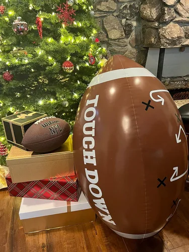Miniatura 3 de GiftExpress Fútbol Americano Inflable Gigante Jumbo de 40" con Juego de Tee para Fiesta de Fútbol Americano, Día de Juego, Decoraciones Temáticas