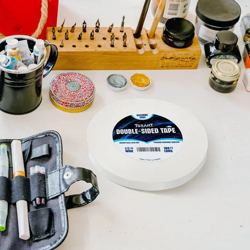 Miniatura 5 de Cinta de doble cara permanente ultra fina - Cinta adhesiva de doble cara para artes, manualidades, fotografía, álbumes de recortes, rasgón a mano