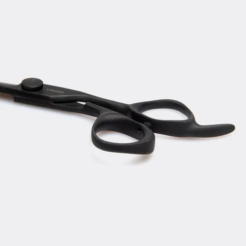 Miniatura 3 de Fromm Tijeras profesionales de corte de pelo de 5.75 pulgadas, 1 pieza de precisión deslizante y punta, tijeras de acero japonés negro mate con hoja