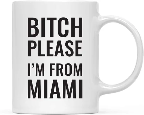 Miniatura 107 de Andaz Press Taza de café de 11 onzas, regalo de broma, Bitch Please I'm from Alabama, paquete de 1, incluye caja de regalo, divertidas ideas