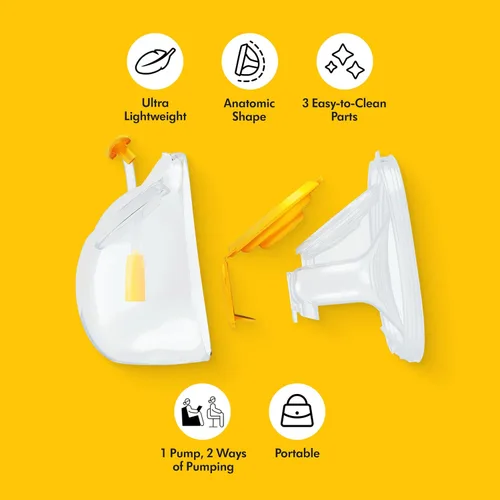 Miniatura 3 de Vasos de colección manos libres Medela, compatibles con los extractores de leche Freestyle Flex, Pump in Style con MaxFlow y Swing Maxi eléctricos