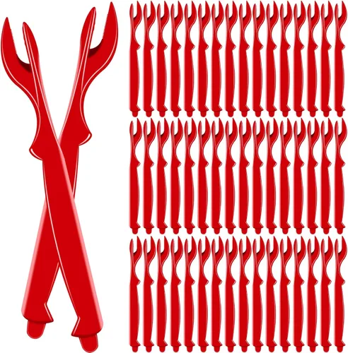 Juego de 50 piezas de galletas con patas de cangrejo, juego de herramientas para langosta, cangrejo, cangrejo, langostinos, camarones, cuchillo