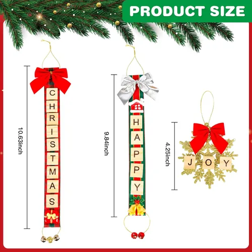 Miniatura 4 de MGparty 312 Piezas Adornos de Navidad DIY Adornos para Árbol de Navidad Xmas Artes y Manualidades Suministros de Decoraciones para Niños Adultos