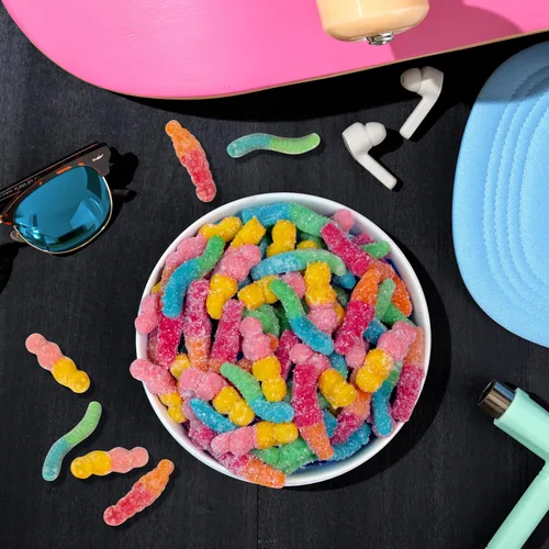 Miniatura 7 de Trolli Sour Brite Squad - Gomitas de caramelo, gusanos de goma agria, 6.3 onzas (paquete de 8)
