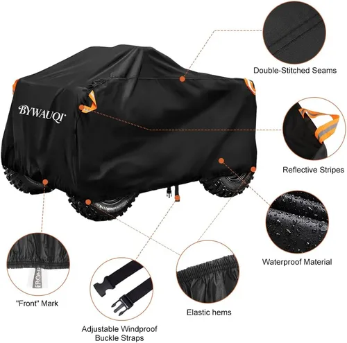 Miniatura 2 de Funda impermeable para cuatrimoto de 4 ruedas, resistente al polvo, anti rayos UV, resistente al viento, para todo tipo de clima
