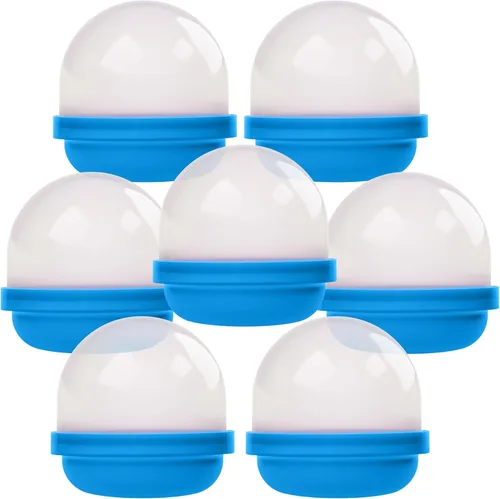 Máquina expendedora de cápsulas, cápsulas de bellota azul translúcidas vacías 50 piezas de 2 pulgadas, cápsulas de máquina de chicles a granel,