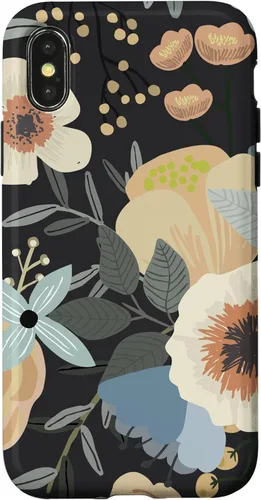 Miniatura 5 de Funda para iPhone 13 Pro Max Boho Wildflower Garden Botanical Floral Pattern (negro)