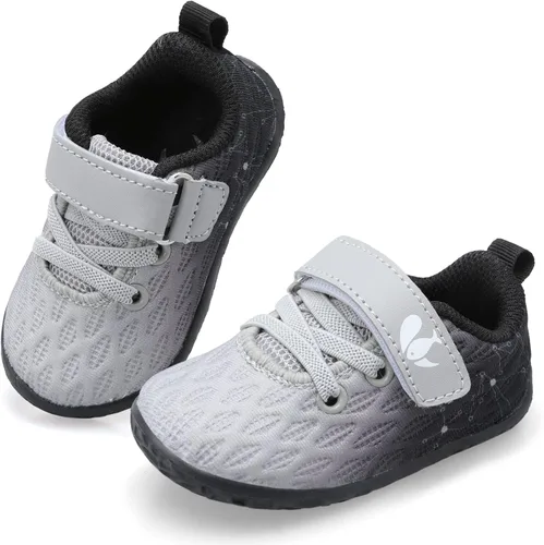 FEETCITY Zapatillas de bebé para niños y niñas zapatos de primera caminata zapatos de cuna para recién nacidos zapatos de meter