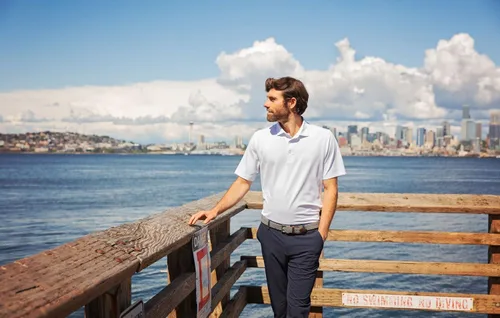 Miniatura 6 de Cutter & Buck Polo reciclado Virtue Eco Piqué de manga corta para hombre