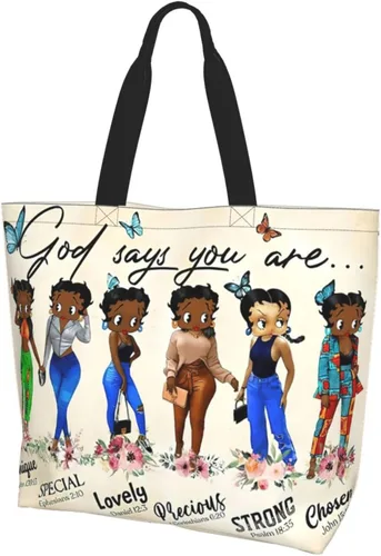Bolso de mano para mujer, bolso de mano afroamericano, bolso de hombro negro Queen para mujer, bolso de hombro casual, calidad premium