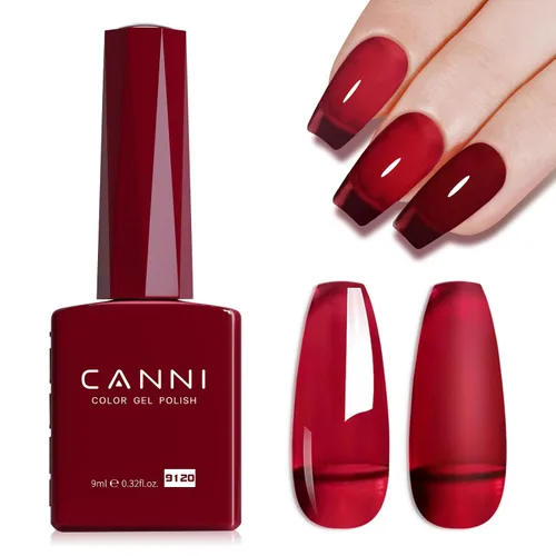 Miniatura 95 de CANNI - Esmalte de uñas en gel azul real, 1 unidad de 0.5 onzas, color azul marino, gel de cobalto oscuro profundo, para quitar el esmalte de uñas