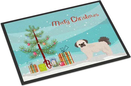 Miniatura 227 de Caroline's Treasures CK3799MAT Akita Shepherd - Tapete de árbol de Navidad de 18 x 27 pulgadas, tapete para puerta delantera, interior y exterior