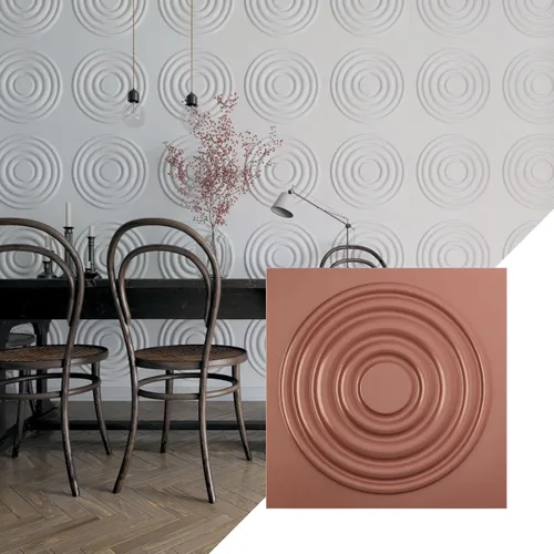 Miniatura 34 de Ekena Millwork WP20X20WDWH 19 5/8 pulgadas de ancho x 19 5/8 pulgadas de alto Wade EnduraWall Decorativo 3D Panel de pared cubre 2.67 pies cuadrados