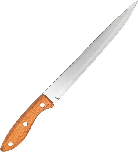 Cuchillo de pelar frutas y verduras de corte de carne cuchillo de cocina de acero inoxidable hoja ultra afilada mango ergonómico de madera