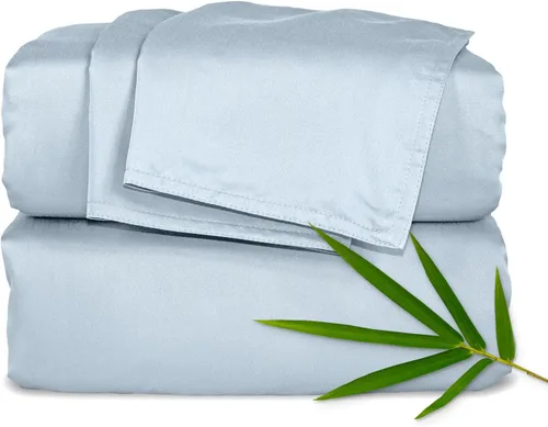 Miniatura 24 de Pure Bamboo Sábanas California King, Juego de Sábanas de Cama de Viscosa 100% Orgánica Genuina Derivada de Bambú, Suave y Refrescante, Doble Abedul