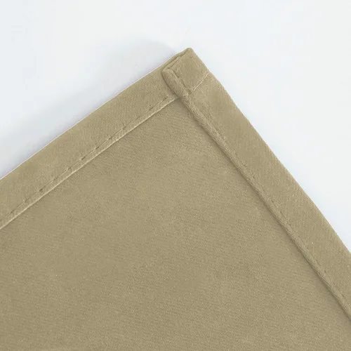 Miniatura 8 de LEMOMO Cortinas opacas beige de 34 x 54 pulgadas de largo, juego de 2 paneles de cortina, cortinas opacas con aislamiento térmico para oscurecer