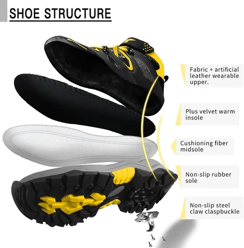 Miniatura 5 de Littleplum Boys Snow Boots Winter Waterproof Antiskid Boots Hiking Outdoor Shoes Booties for Unisex Kids (Little KidBig Kid)