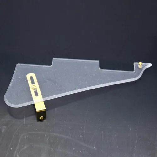 Miniatura 39 de KAISH Golpeador de guitarra Abalone Pearl LP con soporte de acero inoxidable negro y tornillos de montaje de acero para USA Les Paul