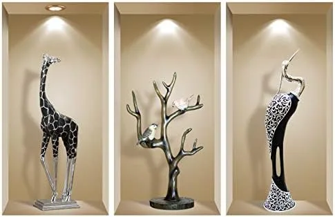 Miniatura 9 de NR1 - Juego de calcomanías de pared 3D, decoración de pared 3D, calcomanías de pared para sala de estar, calcomanías de pared para dormitorio