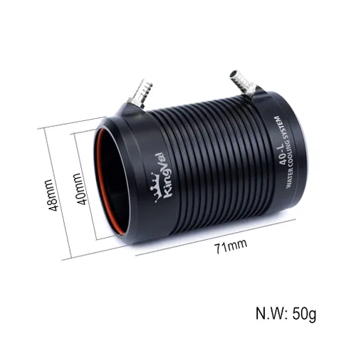 Miniatura 8 de KingVal Motor sin escobillas de repuesto 4092 800KV con unidad de camisa de refrigeración por agua compatible con barco RC