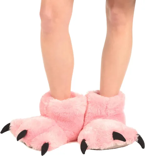 Miniatura 2 de Lazy One - Pantuflas con diseño de garra de animal para niños y adultos disfraz divertido para niños cálidas pantuflas peludas