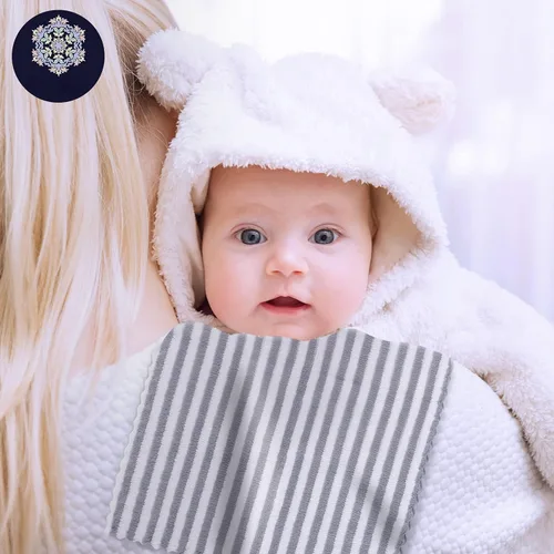 Miniatura 28 de Paquete de 8 paños para eructos súper suaves para bebé, paños para bebé, ultra absorbentes, grandes, para recién nacidos, para niños y niñas, trapos