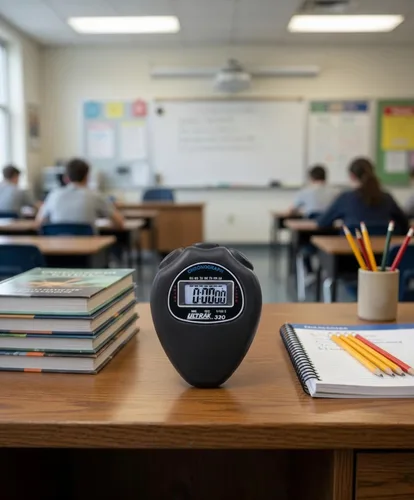Miniatura 4 de ULTRAK Cronómetro digital 320: temporizador dividido acumulativo, pantalla grande, temporizador de 24 horas, reloj y alarma, cronómetro ligero