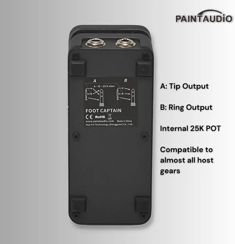 Miniatura 2 de Paint Audio Interruptor de pie Capitán Dual Salidas Pedal de expresión Multi-efectos Compatible para conexión punta/anillo