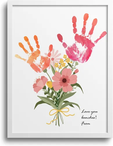 Miniatura 9 de TwoDays Kit de manualidades con estampado de ramo de flores, regalos únicos para mamá de hija o hijo para el día de la madre, cumpleaños, Navidad
