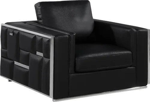Miniatura 6 de Blackjack Furniture Catania - Moderno juego de sofá de cuero italiano de grano superior para sala de estar con marco de madera dura secada al horno