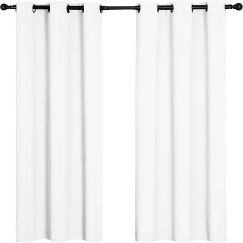 Miniatura 20 de Cortinas opacas para oscurecer la habitación, con aislamiento térmico, cortinas opacas con ojales para puertas y ventanas de poliéster