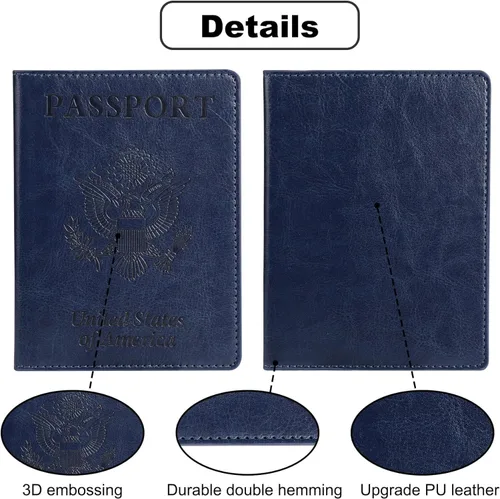 Miniatura 4 de labato Soporte para pasaporte para mujer, cartera de pasaporte, organizador de documentos de viaje, accesorios de crucero impermeables