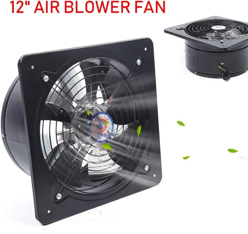 Miniatura 7 de DouSeiAi Extractor de 11.8 pulgadas, extractor de alta velocidad de bajo ruido de 110 V/125 W, ventilador de ventilación de 2800 r/minuto