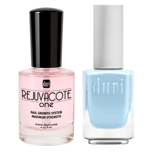Miniatura 7 de Duri Rejuvacote 1 Nail Growth System + 791 Berry Margarita Neon Purple Nail Polish Bundle - Nail Strengthener & Bold Semi-Matte Color Duo, Summer