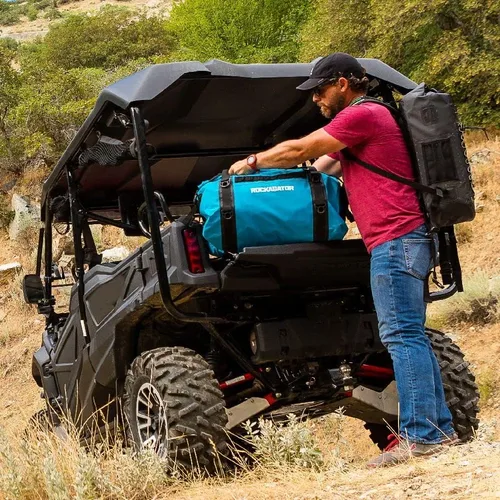 Miniatura 3 de Rockagator Bolsa de lona impermeable - Serie Mammoth - Roll Top Overland Storage, Negro