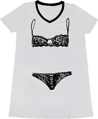 Miniatura 11 de Smart & Sexy Camisa de dormir extragrande con cuello en V para mujer Amarillo