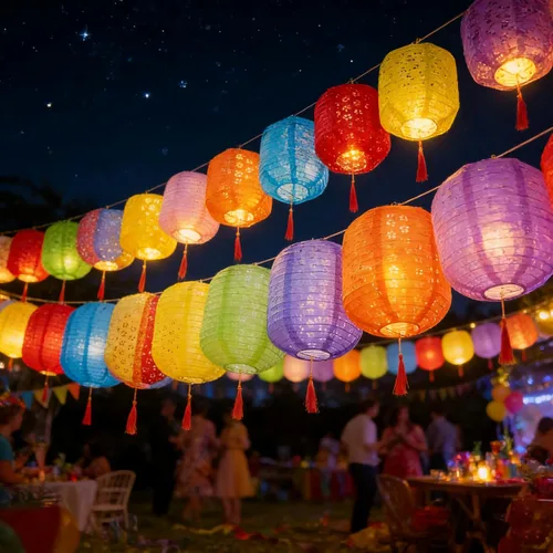 Juego de 10 linternas de papel de 6 pulgadas para Año Nuevo, Festival de Primavera, San Valentín, variedad de colores con luces LED, faroles de